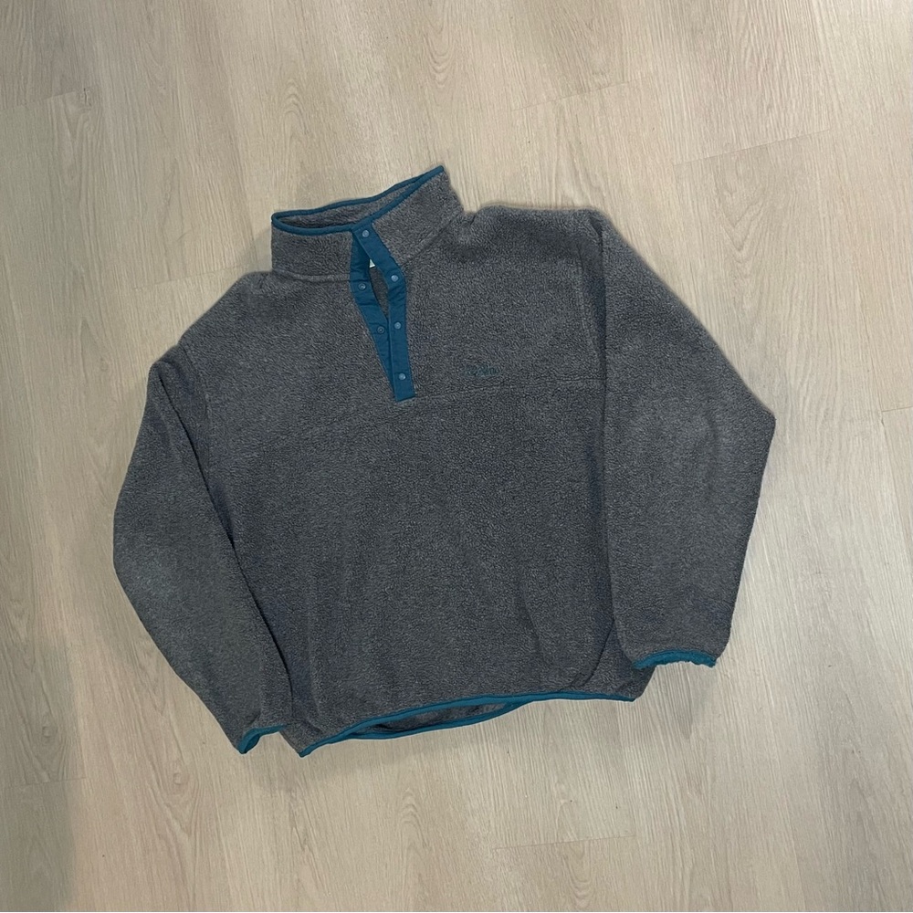 L.L. Bean Gray and Teal Lightweight Jacket